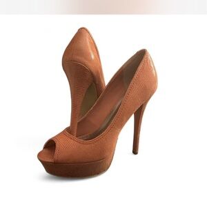 Tan and Brown 6” heels